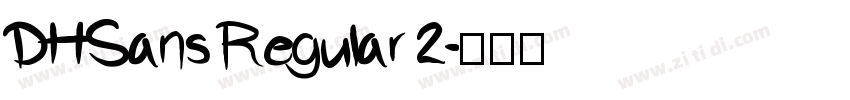 DHSans Regular 2字体转换